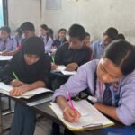 Students at work in class