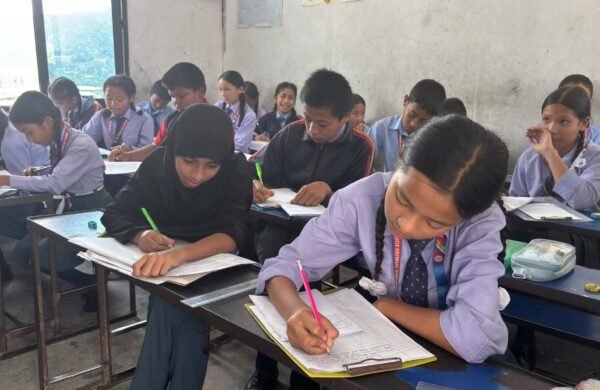 Students at work in class