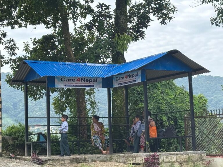 The community shelter supported by Care4Nepal